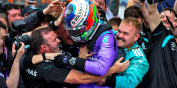 Kimi Antonelli has taken three wins to open up a sizeable points lead in the F1 Drivers' standings ahead of George Russell