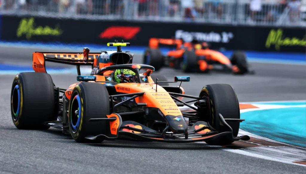Lando Norris cruised to victory at the F1 Miami GP