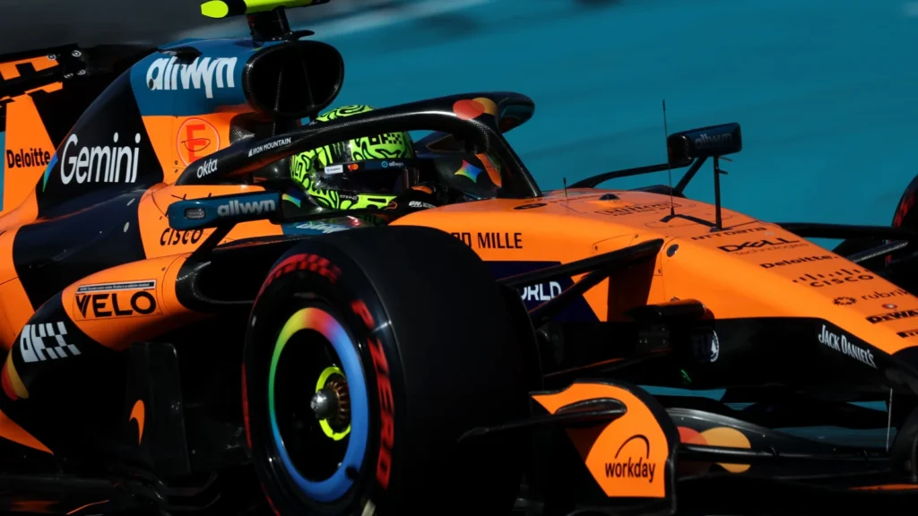 Lando Norris and McLaren did not feature at the top of the timesheets in Miami qualifying 