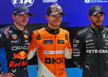 Lando Norris has joined the World Champions Lewis Hamilton and Max Verstappen
