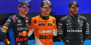 Lando Norris has joined the World Champions Lewis Hamilton and Max Verstappen