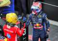 The two drivers thoroughly enjoyed their duel