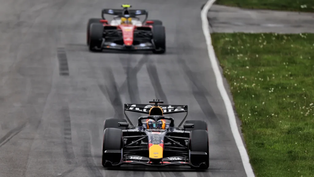 Max Verstappen managed to finish third in Canada after a thrilling tussle with Lewis Hamilton