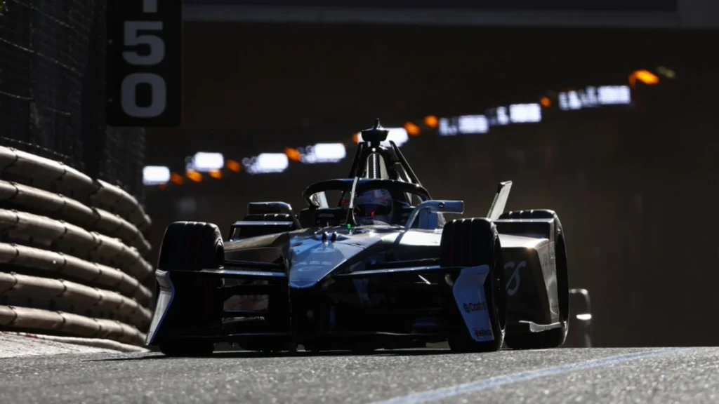 2276497661.jpg MONTE-CARLO, MONACO - MAY 16: Mitch Evans of New Zealand driving the (9) Jaguar TCS Racing Jaguar I-TYPE 7 on track during practice, ahead of the Monaco E-Prix, Round 9 of the 2026 FIA Formula E World Championship at Circuit de Monaco on May 16, 2026 in Monte-Carlo, Monaco. (Photo by Joe Portlock/LAT Images)