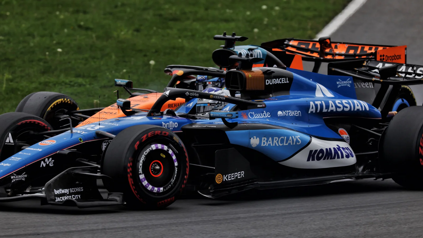 Oscar Piastri and Alex Albon collided in the F1 Canadian GP