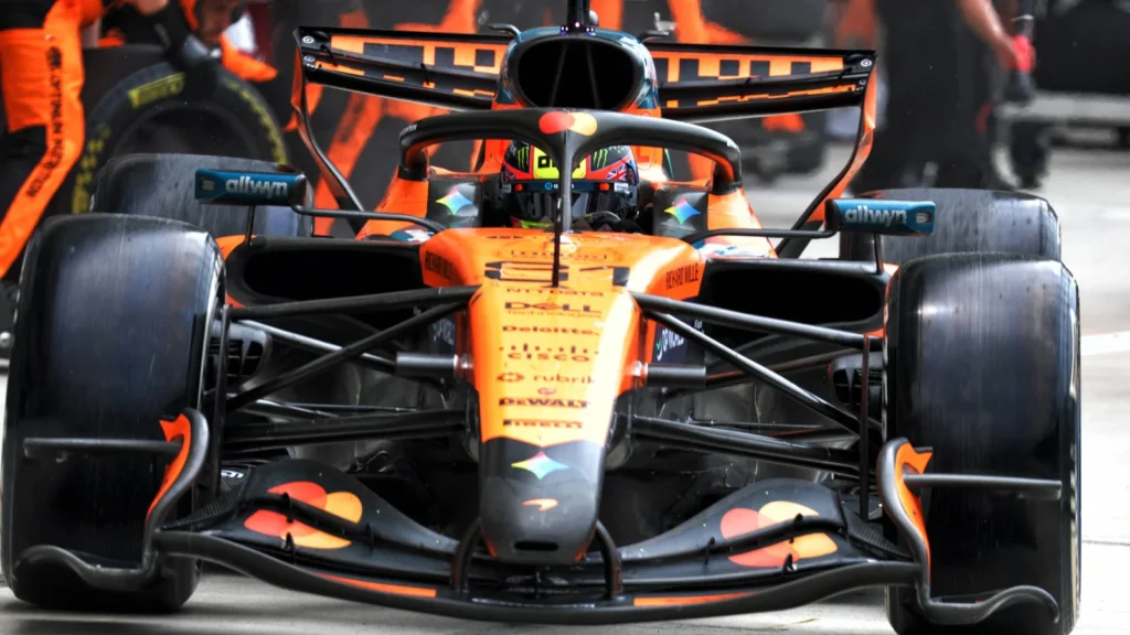 Lewis Hamilton highlighted changes to McLaren's front wing in Miami 