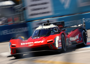 Action Express Cadillac tops both IMSA practice sessions at Detroit