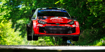 Oliver Solberg crashes out of Rally Japan