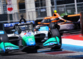 Rahal found himself in many side by side battles all day. Photo: Kevin Dejewski