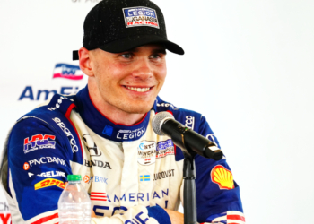 Lundqvist's most recent IndyCar race was the 2024 season finale in Nashville. Photo: Kevin Dejewski
