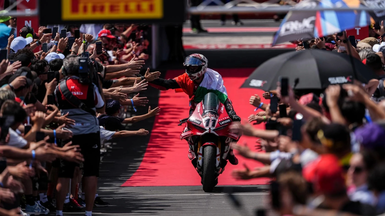 Nicolo Bulega hails ‘best weekend’ in WorldSBK after dominant Misano hat trick