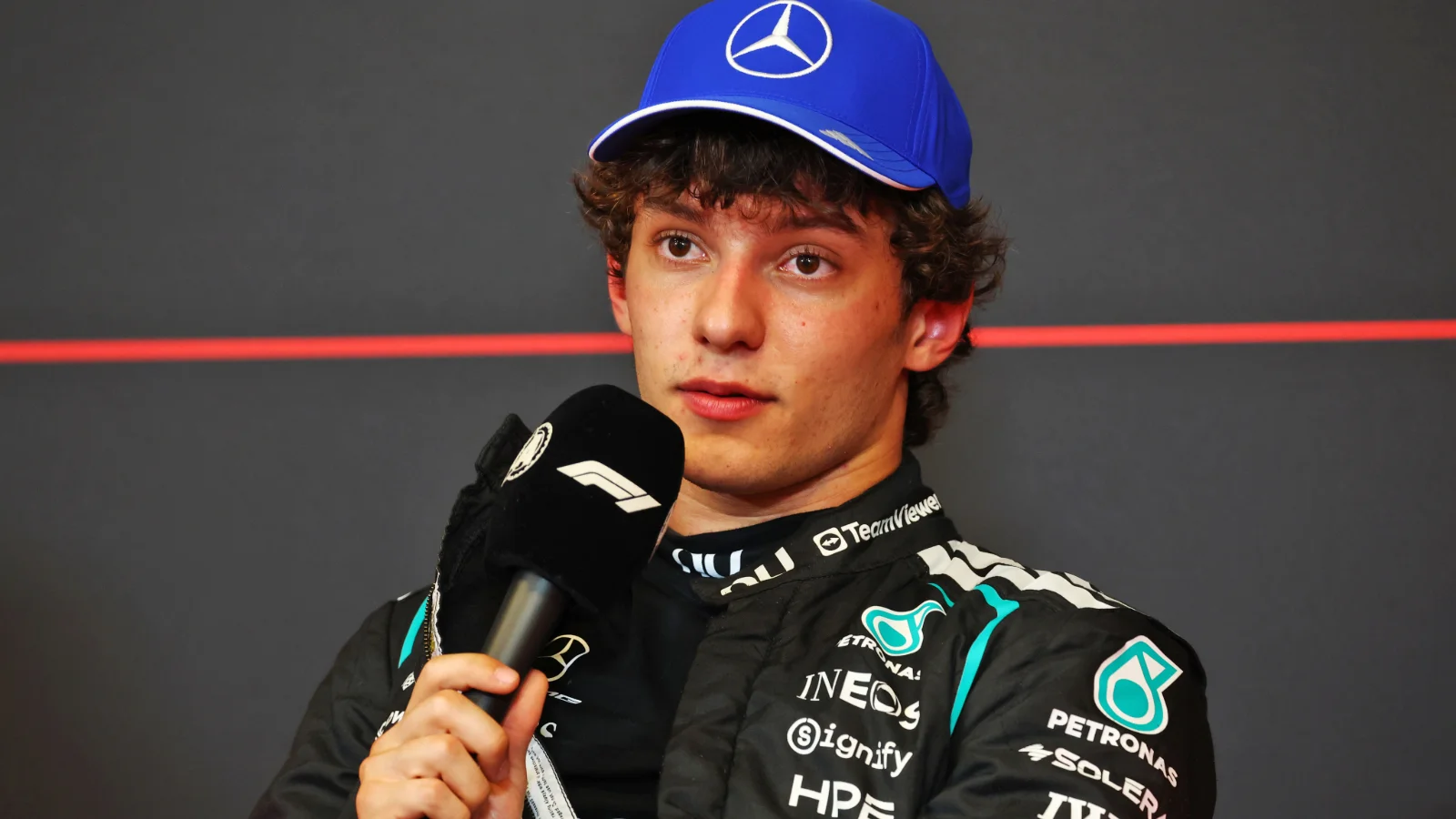Andrea Kimi Antonelli (ITA) Mercedes AMG Formula One Team in the post qualifying FIA Press Conference. 06.06.2026. Formula 1 World Championship, Rd 6, Monaco Grand Prix, Monte Carlo, Monaco, Qualifying Day.