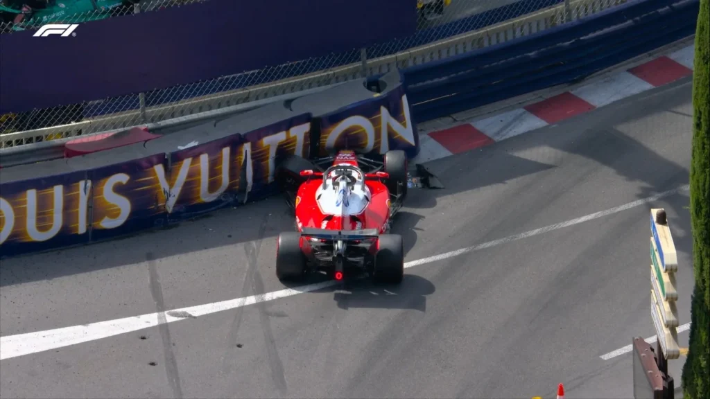 Charles Leclerc described being "a passenger" after his Monaco crash