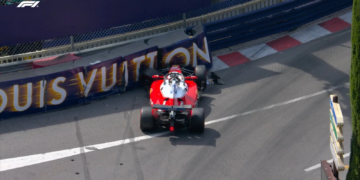 Charles Leclerc described being "a passenger" after his Monaco crash