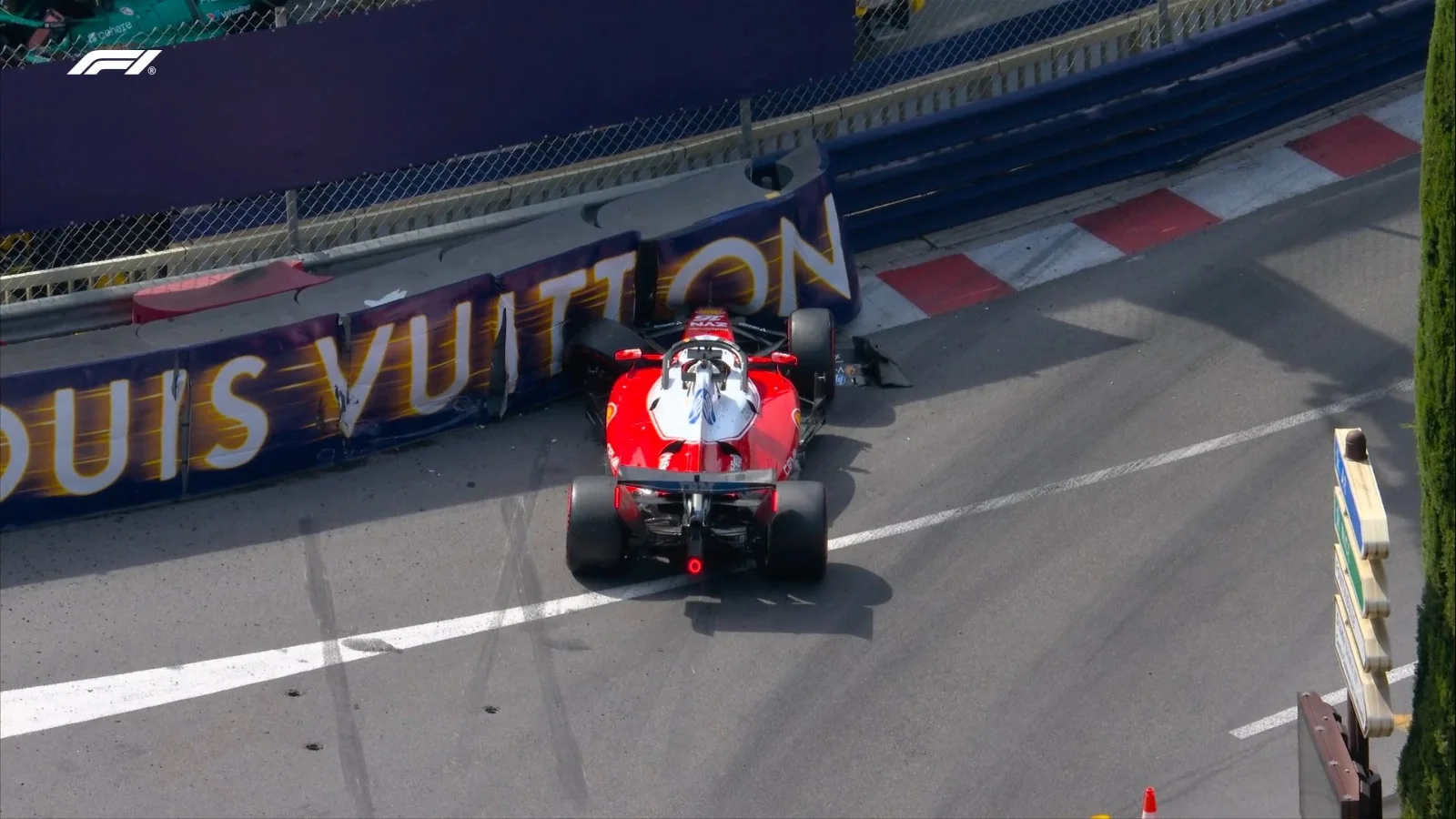 Charles Leclerc described being "a passenger" after his Monaco crash