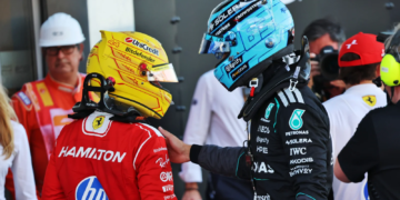 George Russell expects a challenge from Lewis Hamilton in Barcelona