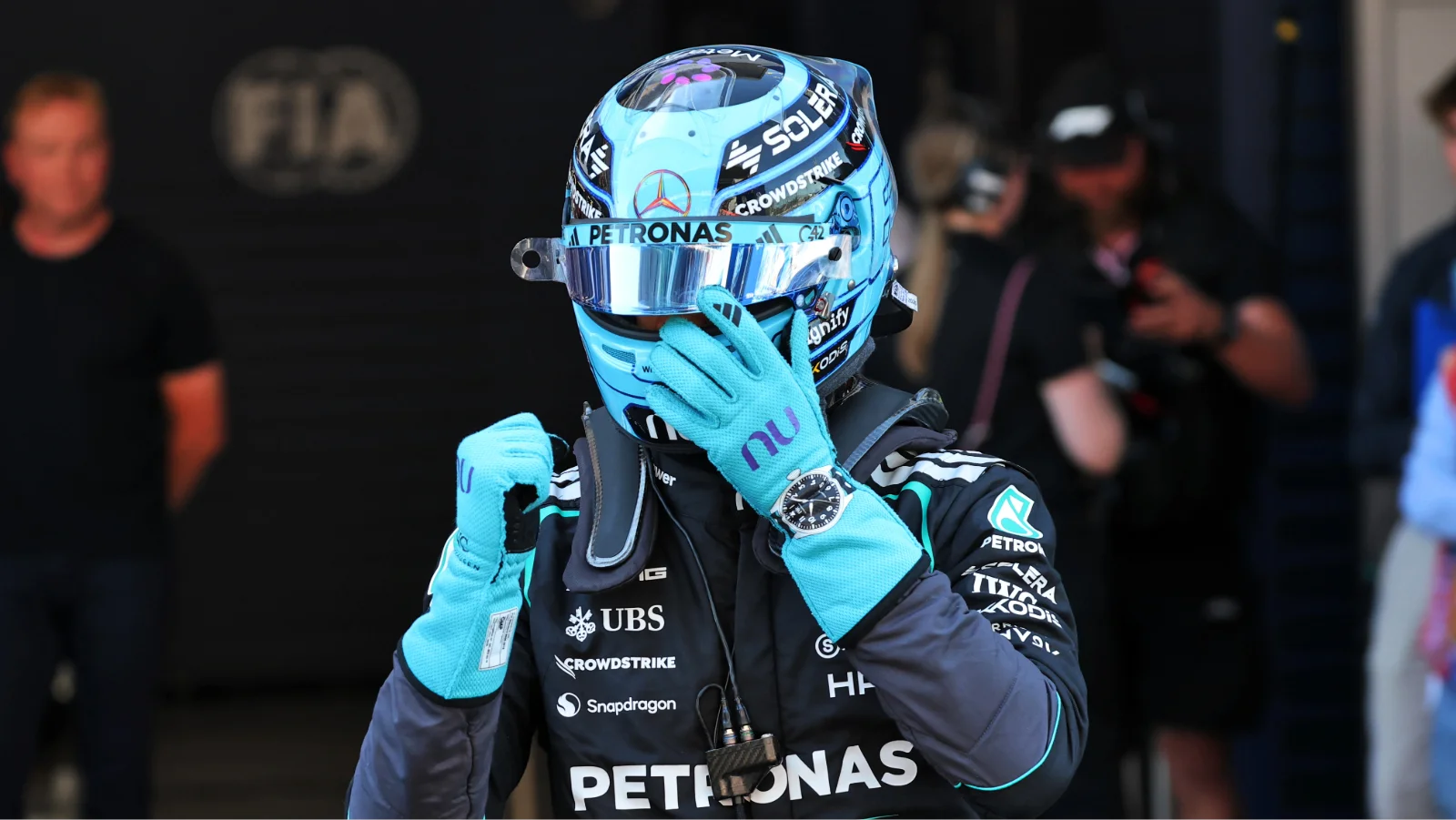 George Russell was not happy with Mercedes' strategy in Barcelona