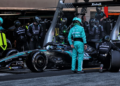 George Russell had a n issue in the pits, compromising his race