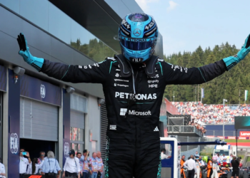 The pose is back: George Russell wins the Austrian GP