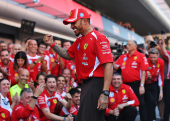 Lewis Hamilton took victory in the Barcelona-Catalunya GP, his first for the team and the team's first in two years
