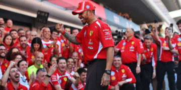 Lewis Hamilton took victory in the Barcelona-Catalunya GP, his first for the team and the team's first in two years