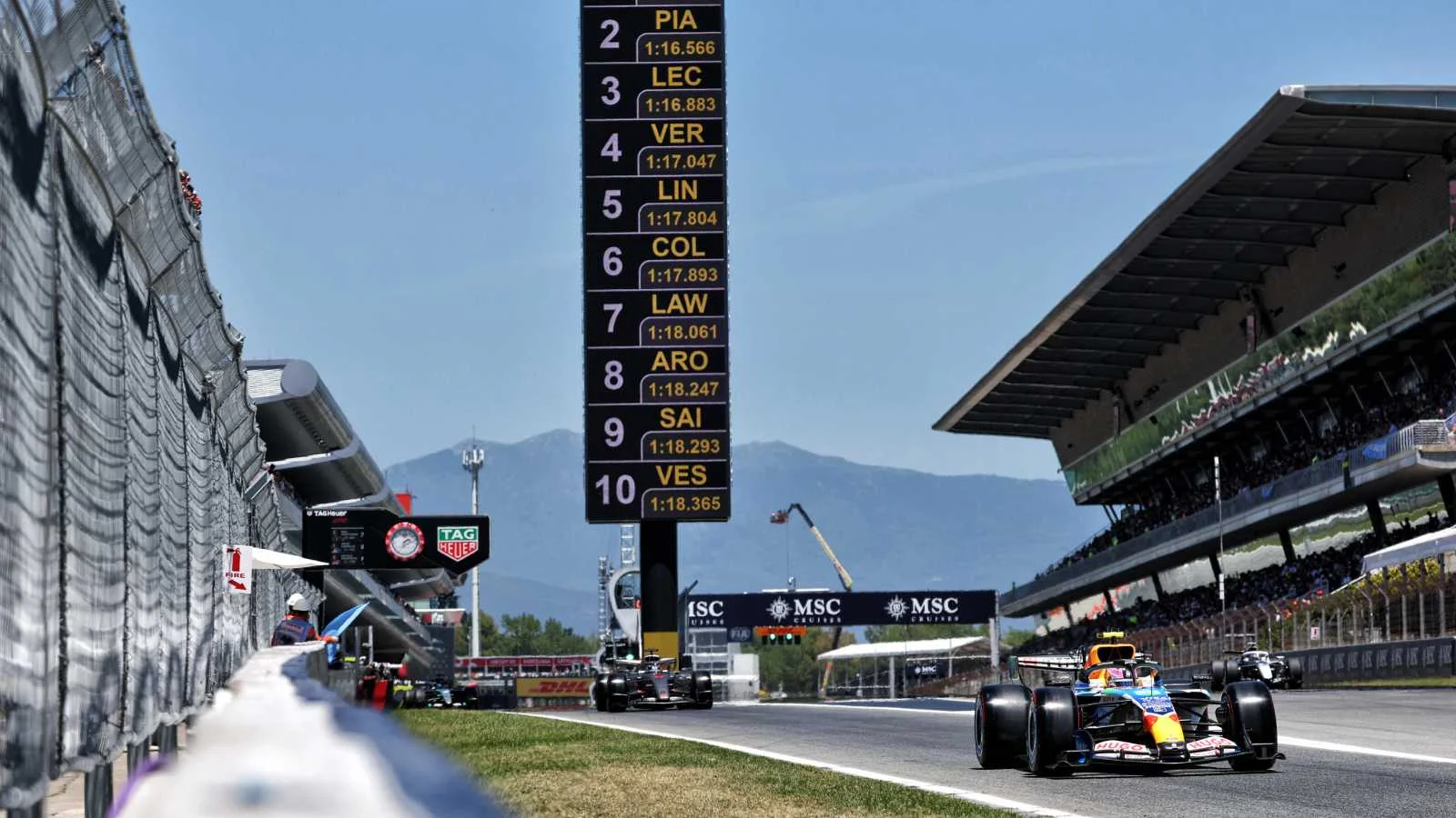 Qualifying for the Barcelona-Catalunya Grand Prix proved thrilling