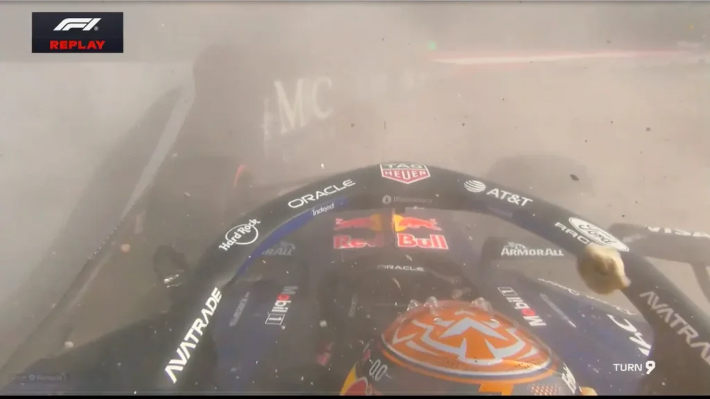 Max Verstappen crashed out on his final push lap