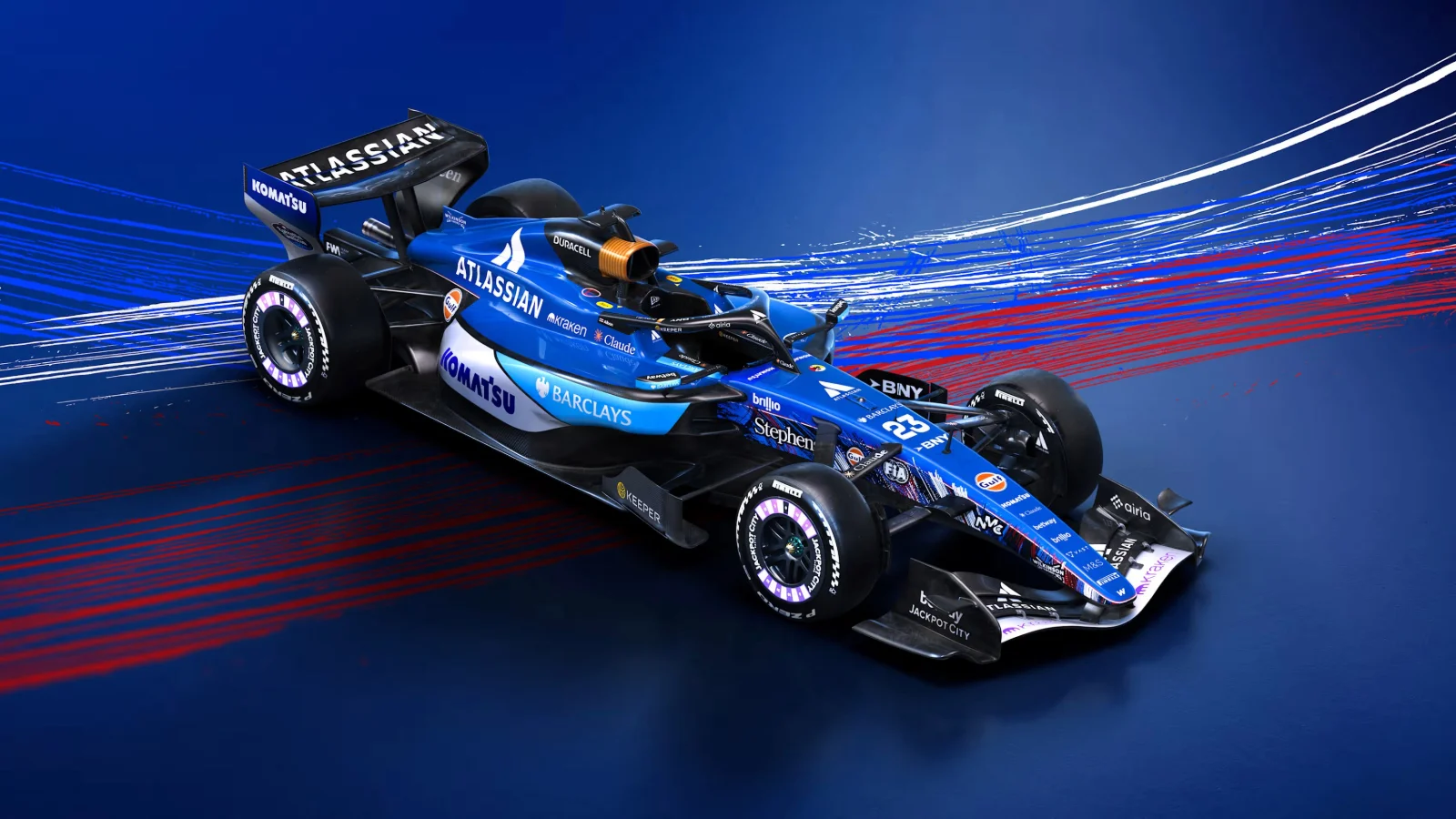 Williams shows its colours with flag livery for home F1 race