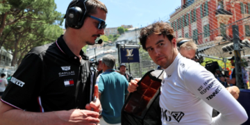Sergio Perez (MEX) Cadillac Formula 1 Team on the grid. 07.06.2026. Formula 1 World Championship, Rd 6, Monaco Grand Prix, Monte Carlo, Monaco, Race Day.