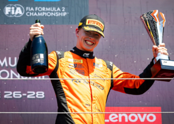 Ollie Goethe Formula 2 Austrian GP podium