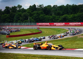 Snaking through the first set of corners at Mid-Ohio. Photo: Kevin Dejewski