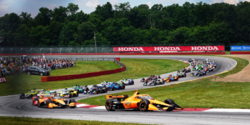Snaking through the first set of corners at Mid-Ohio. Photo: Kevin Dejewski