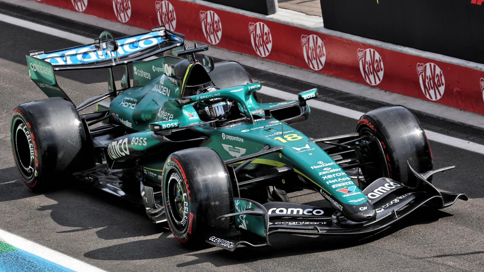 Aston Martin breaks cover with new Honda engine in special F1 test