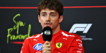 Charles Leclerc (MON) Scuderia Ferrari in the FIA Press Conference. 16.07.2026. Formula 1 World Championship, Rd 10, Belgian Grand Prix, Spa Francorchamps, Belgium, Preparation Day.