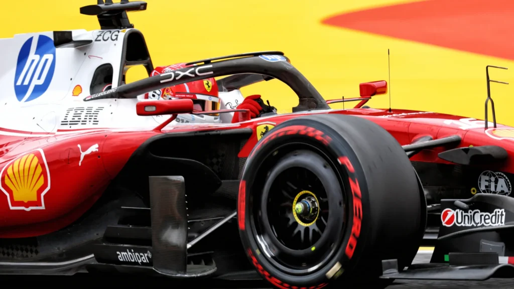 Charles Leclerc lost over half a second as a result of the yellow flag