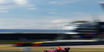 NORTHAMPTON, ENGLAND - JULY 03: Rafaela Ferreira of Brazil and Campos Racing (18) on track during qualifying ahead of F1 Academy Round 4 at Silverstone Circuit on July 03, 2026 in Northampton, England
