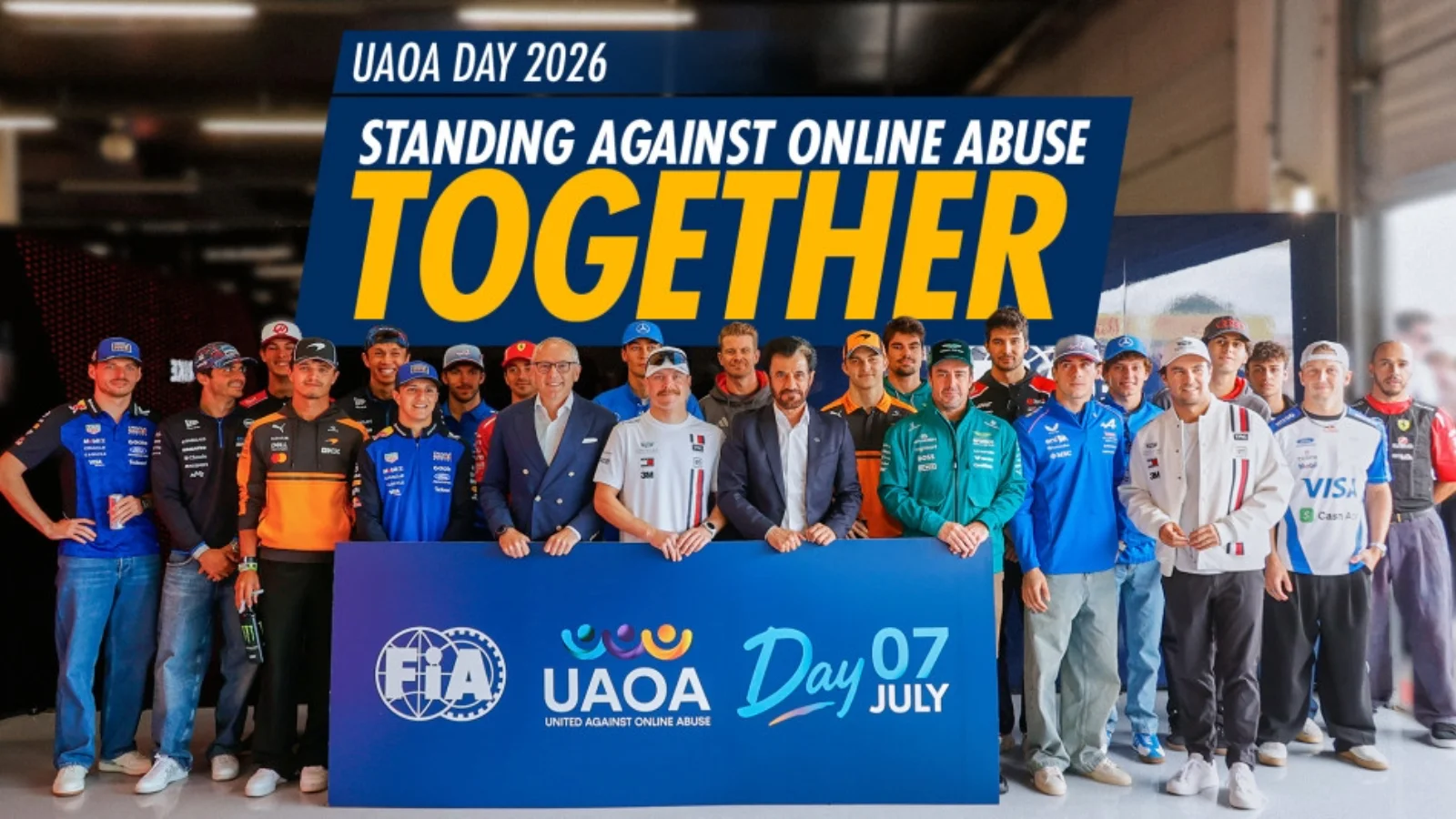 F1 drivers join FIA president in project against online abuse