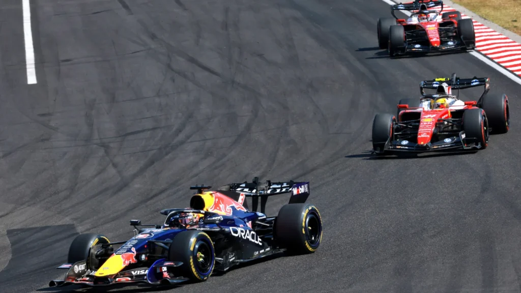Max Verstappen produced another brilliant drive to secure second