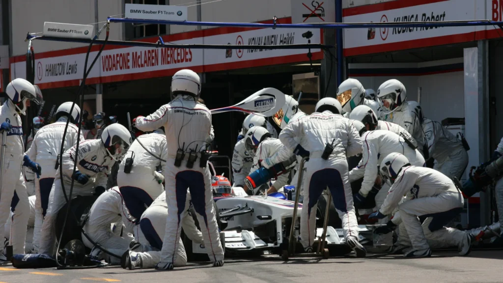 F1 saw refuelling banned at the end of 2009 after 16 years, having initially been outlawed in 1983