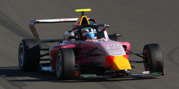 Rafaela Ferreira of Brazil and Campos Racing (18) on track during qualifying ahead of F1 Academy Round 4 at Silverstone Circuit on July 03, 2026 in Northampton, England.