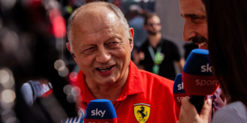 Fred Vasseur had every reason to smile after Ferrari took victory in Britain