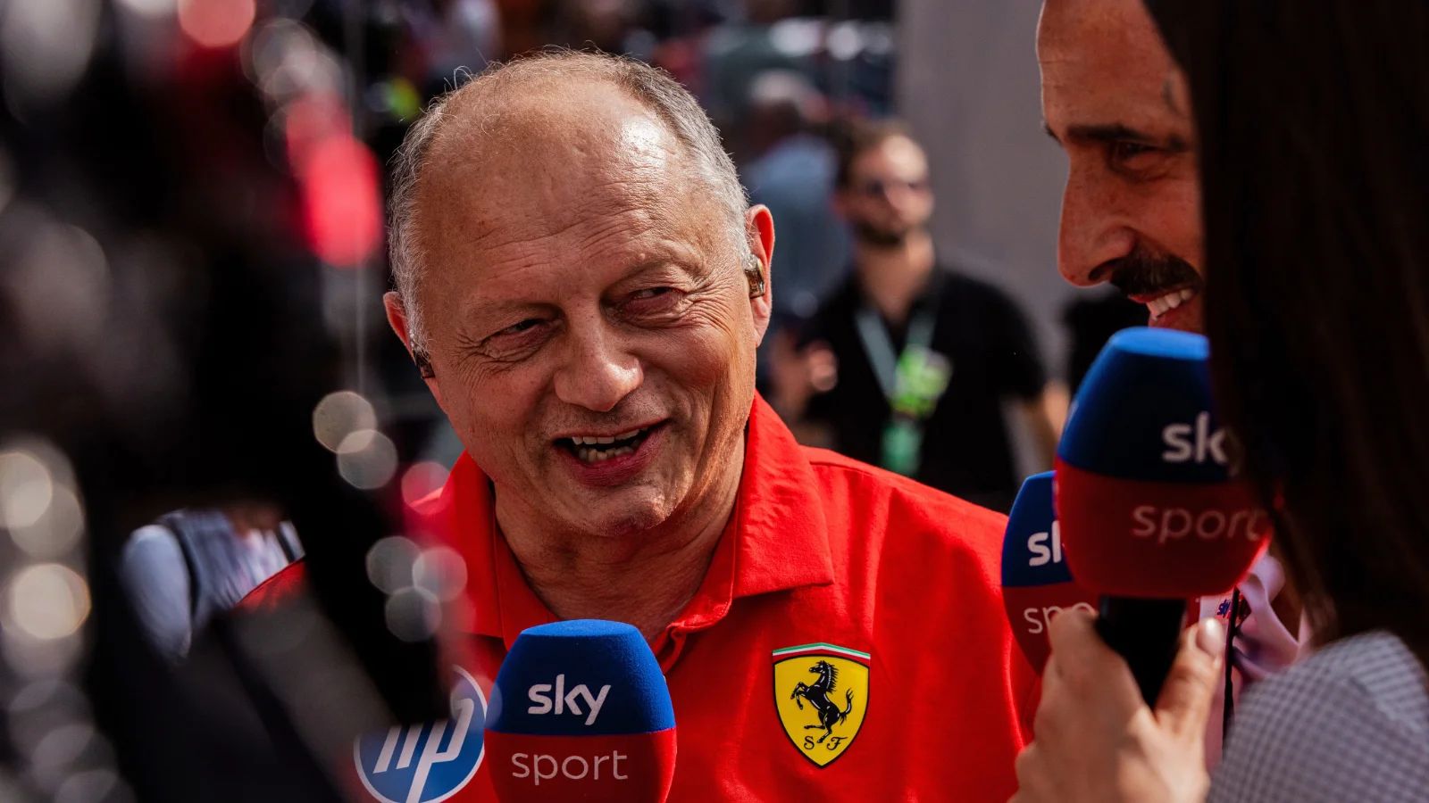 Fred Vasseur had every reason to smile after Ferrari took victory in Britain