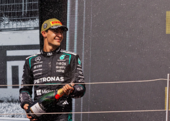 George Russell took second place at his home Grand Prix