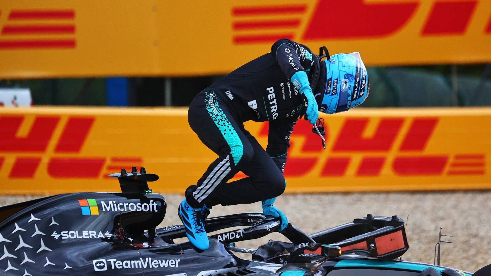 George Russell ‘un-f**king-acceptable’ rant laid bare amid Mercedes F1 failure