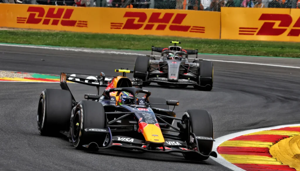 Hadjar drove a brilliant recovery drive from 21st to take P6 at the chequered flag