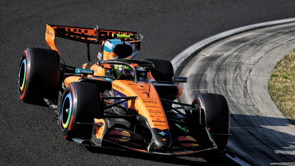 Lando Norris finished fastest in the final practice session before qualifying for the F1 Hungarian GP