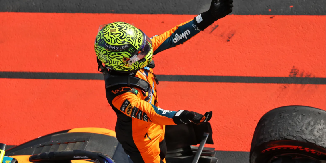Lando Norris became the first non-Mercedes or Ferrari driver to win a Grand Prix