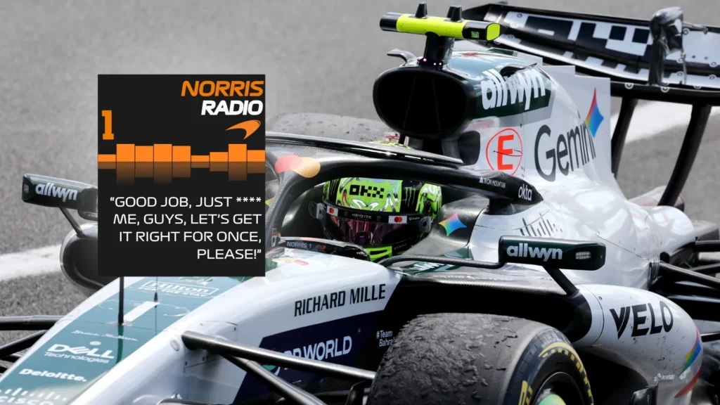 Lando Norris was uninpressed with McLaren after the race