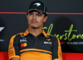 Lando Norris (GBR) McLaren F1 Team in the FIA Press Conference. 02.07.2026. Formula 1 World Championship, Rd 9, British Grand Prix, Silverstone, England, Preparation Day.