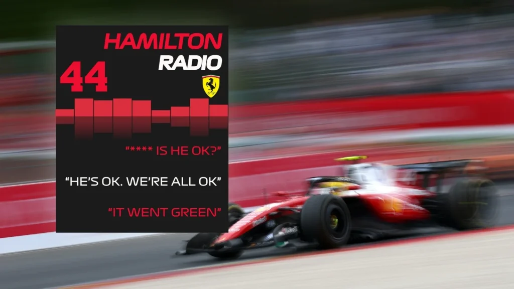 Lewis Hamilton's day was further compounded by making contact with a mechanic